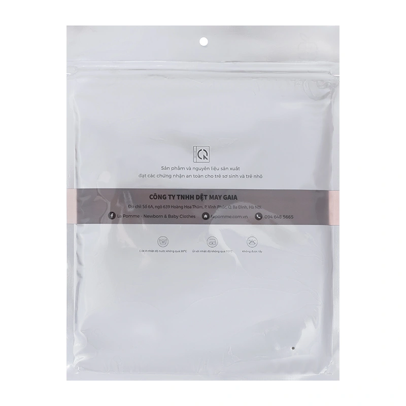 Yếm ăn cho bé sợi tre La Pomme - Màu be (từ 0 tháng) 7