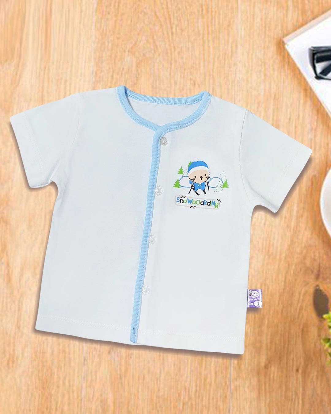 Áo tay ngắn cổ tim BabyMommy TN - Màu ngẫu nhiên 13