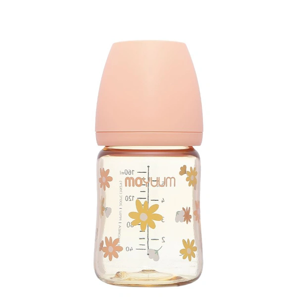 Bình sữa nhựa PPSU Moyuum cổ rộng 170 ml - Hình hoa cúc (0 - 2 tháng) 1