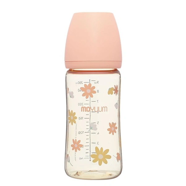 Bình sữa nhựa PPSU Moyuum cổ rộng 170 ml - Hình hoa cúc (0 - 2 tháng) 13