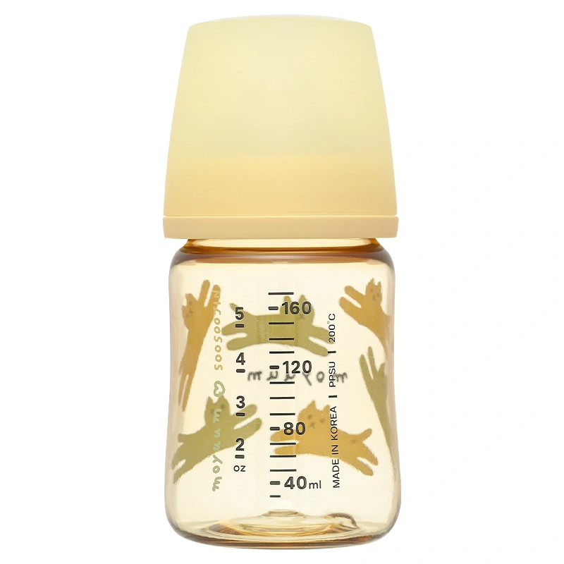 Bình sữa nhựa PPSU Moyuum cổ rộng thế hệ 3 270 ml - Mèo vàng (từ 3 tháng) 14