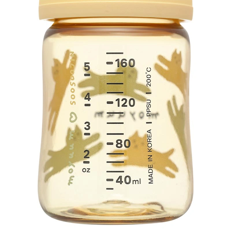 Bình sữa nhựa PPSU Moyuum cổ rộng thế hệ 3 270 ml - Mèo vàng (từ 3 tháng) 15