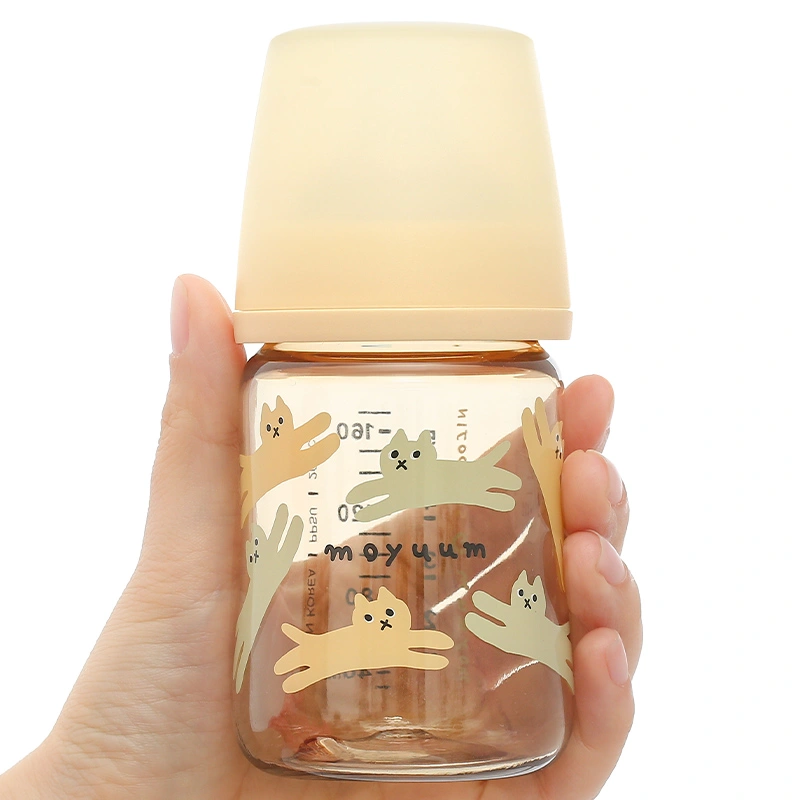 Bình sữa nhựa PPSU Moyuum cổ rộng thế hệ 3 270 ml - Mèo vàng (từ 3 tháng) 20