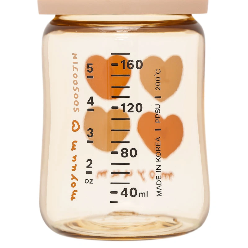 Bình sữa nhựa PPSU Moyuum cổ rộng thế hệ 3 170 ml - Trái tim (1 - 3 tháng) 3