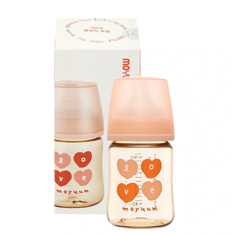 Bình sữa nhựa PPSU Moyuum cổ rộng thế hệ 3 170 ml - Trái tim (1 - 3 tháng) 9
