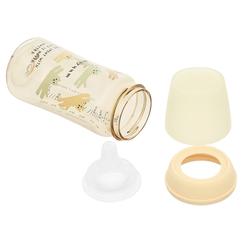 Bình sữa nhựa PPSU Moyuum cổ rộng thế hệ 3 270 ml - Mèo vàng (từ 3 tháng) 4