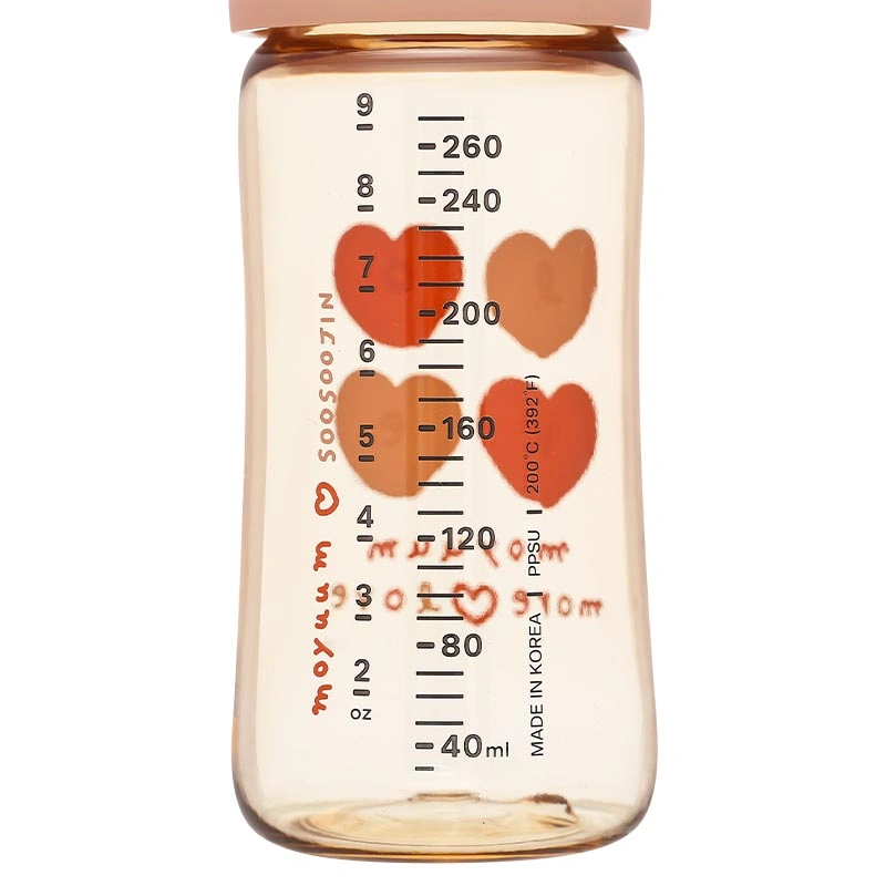 Bình sữa nhựa PPSU Moyuum cổ rộng thế hệ 3 170 ml - Trái tim (1 - 3 tháng) 15