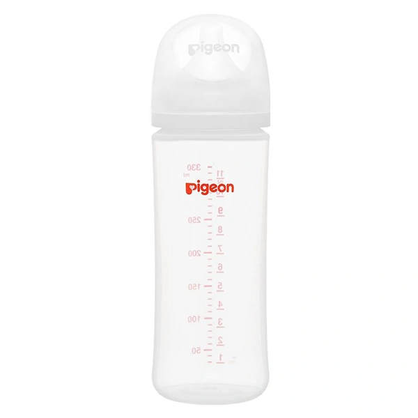 Bình sữa nhựa PP Pigeon Softouch Baby-Friendly World cổ rộng 330 ml (từ 6 tháng) 1