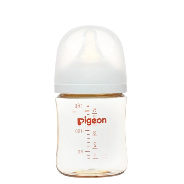 Bình sữa nhựa PPSU Pigeon Softouch Plus WN3 cổ rộng 160 ml (0 - 3 tháng) 1