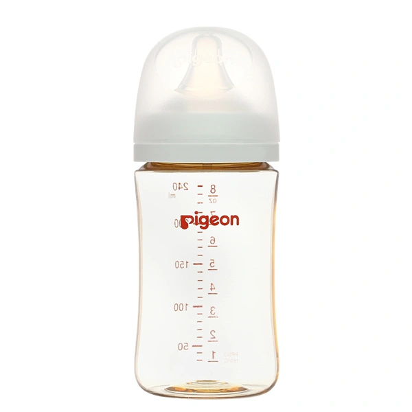 Bình sữa nhựa PPSU Pigeon Softouch Plus WN3 cổ rộng 240 ml (từ 3 tháng) 1