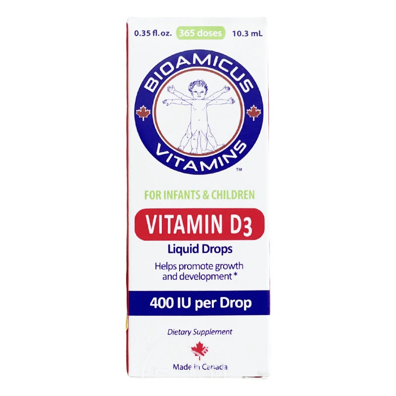 BioAmicus Vitamin D3 hỗ trợ tốt sức khỏe xương, răng, 10.3 ml dạng nhỏ giọt (từ 0 tháng) 2