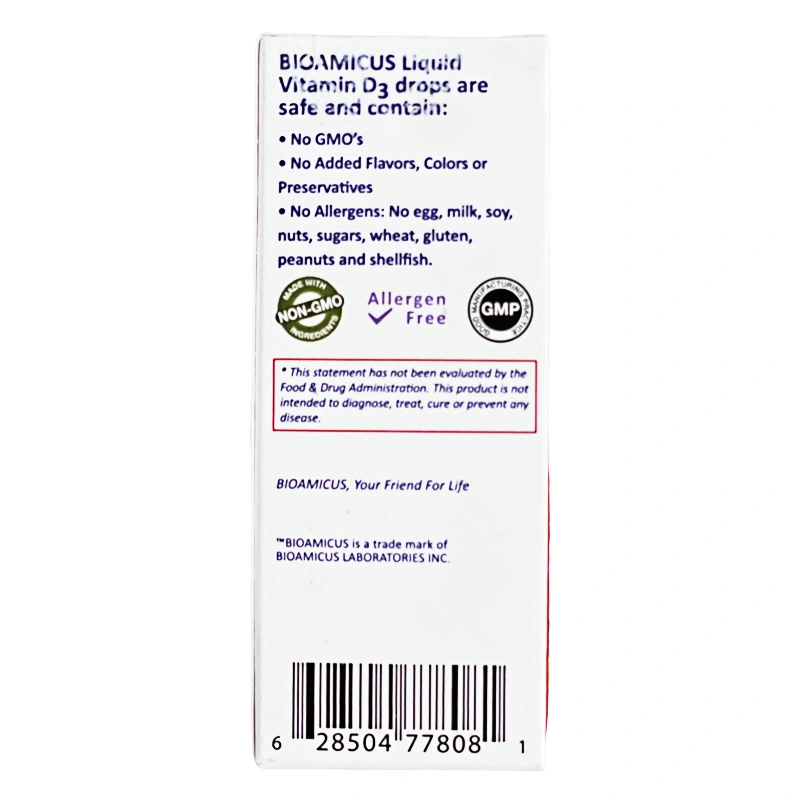 BioAmicus Vitamin D3 hỗ trợ tốt sức khỏe xương, răng, 10.3 ml dạng nhỏ giọt (từ 0 tháng) 3