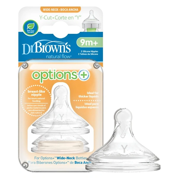 Bộ 2 núm ti Dr.Brown's cổ rộng size Y (từ 9 tháng) 1