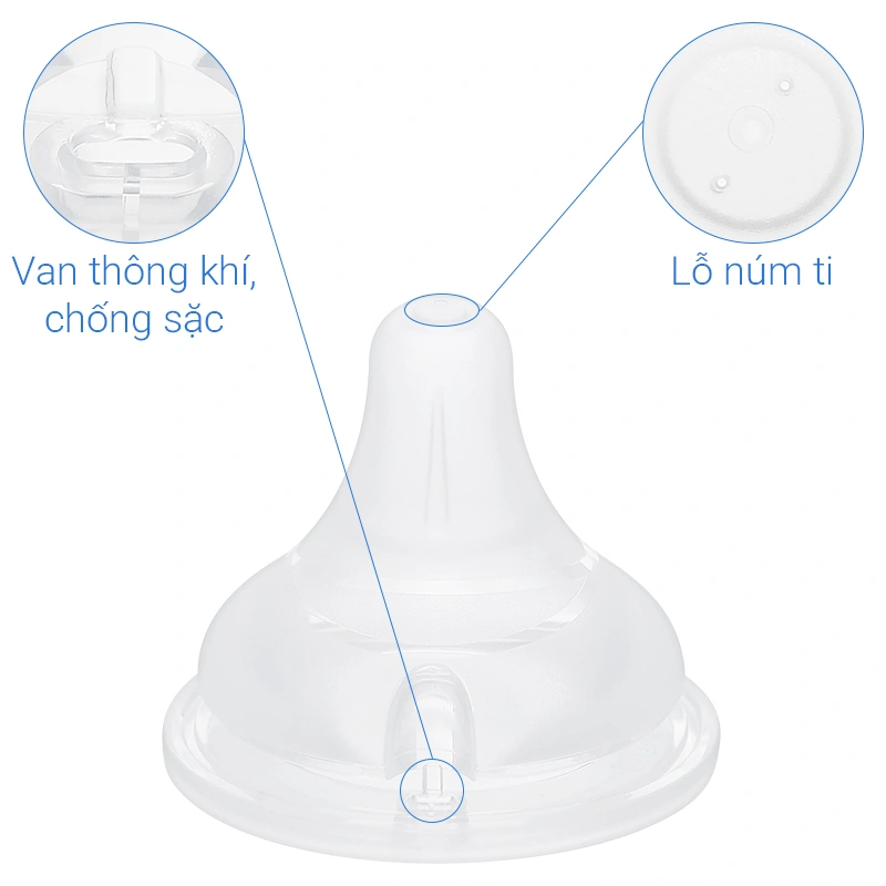 Bộ 2 núm ti Moyuum cổ rộng số 2 (3 - 6 tháng) - Thế hệ 3 9