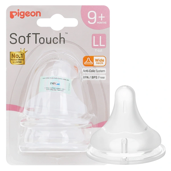 Bộ 2 núm ti Pigeon Plus WN3 size LL