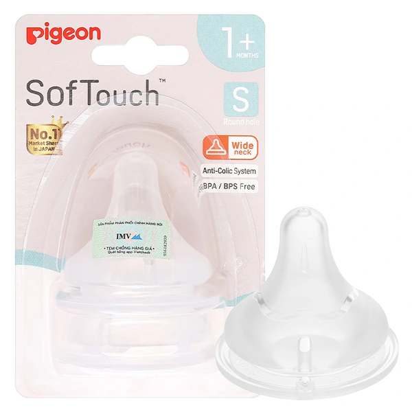 Bộ 2 núm ti Pigeon Plus WN3 size S