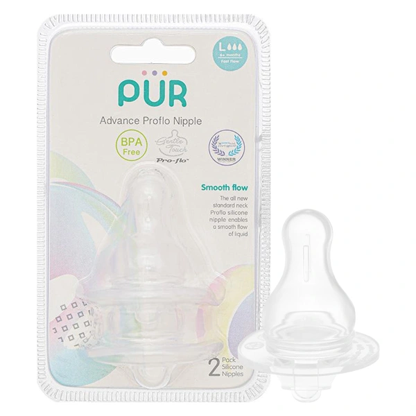 Bộ 2 núm ti Pur Advanced 1813 cổ hẹp size L (từ 6 tháng) 1