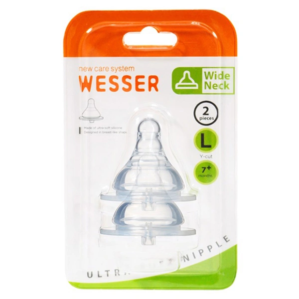 Bộ 2 núm ti Wesser cổ rộng size L (từ 7 tháng) 1