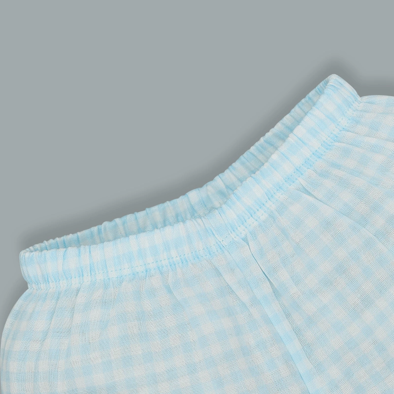 Bộ sát nách bé gái Lullaby NH302N màu xanh dương - trắng 9