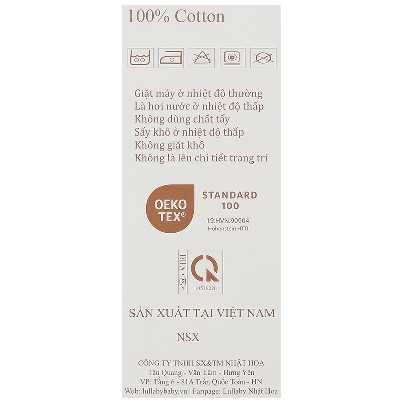 Bộ sát nách bé gái Lullaby NH309N màu trắng - cam 11