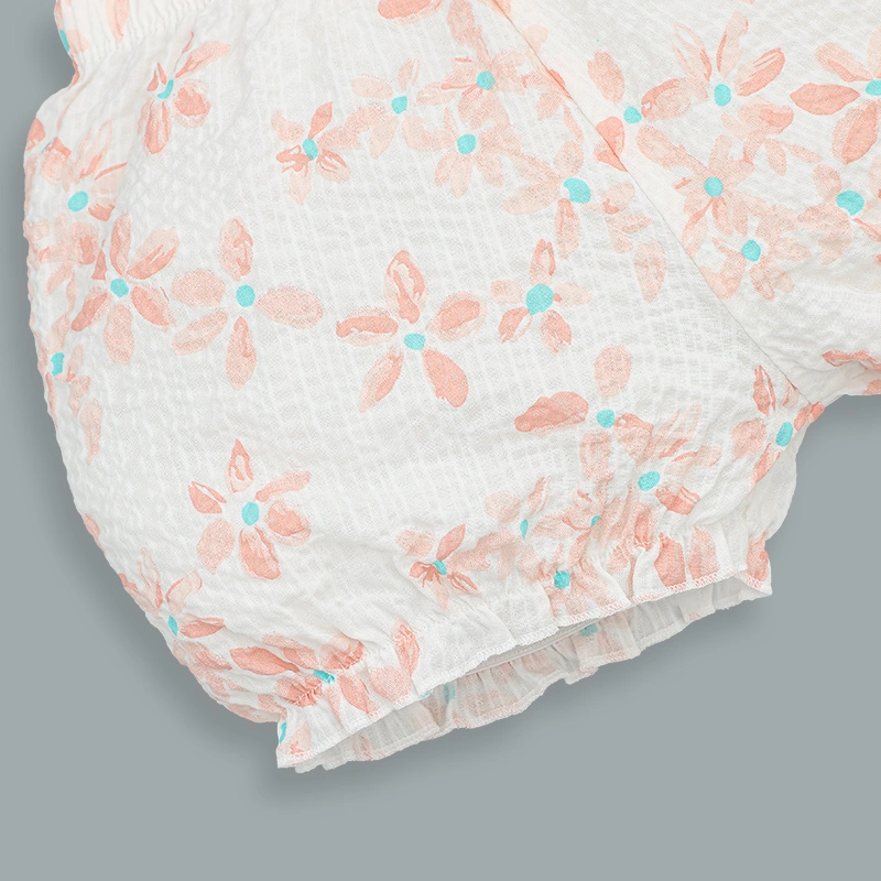 Bộ sát nách bé gái Lullaby NH309N màu trắng - cam 9