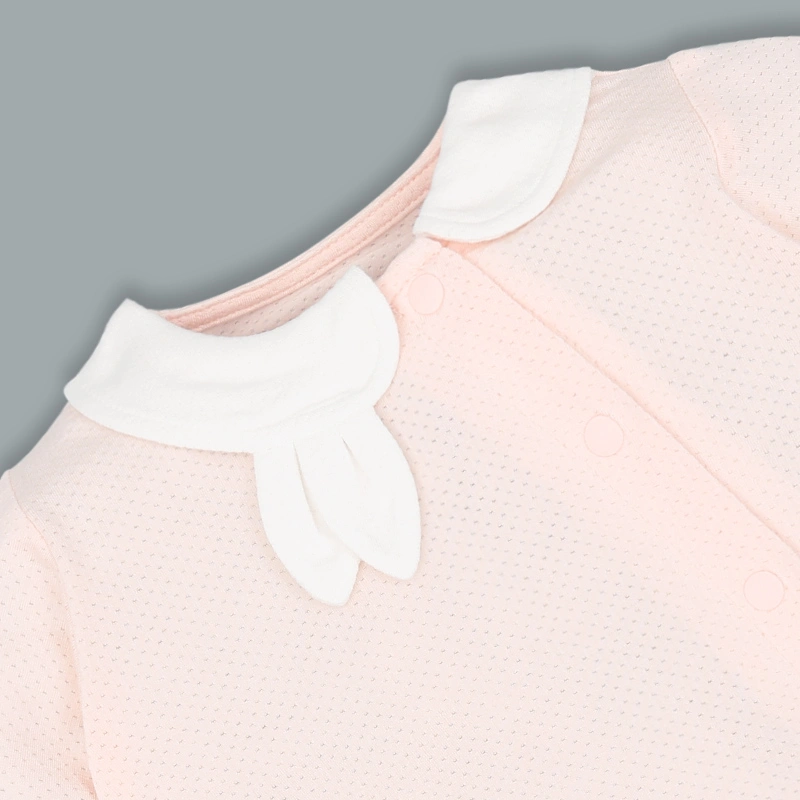 Bộ tay dài cài chéo bé gái Lullaby NH332N màu hồng 5