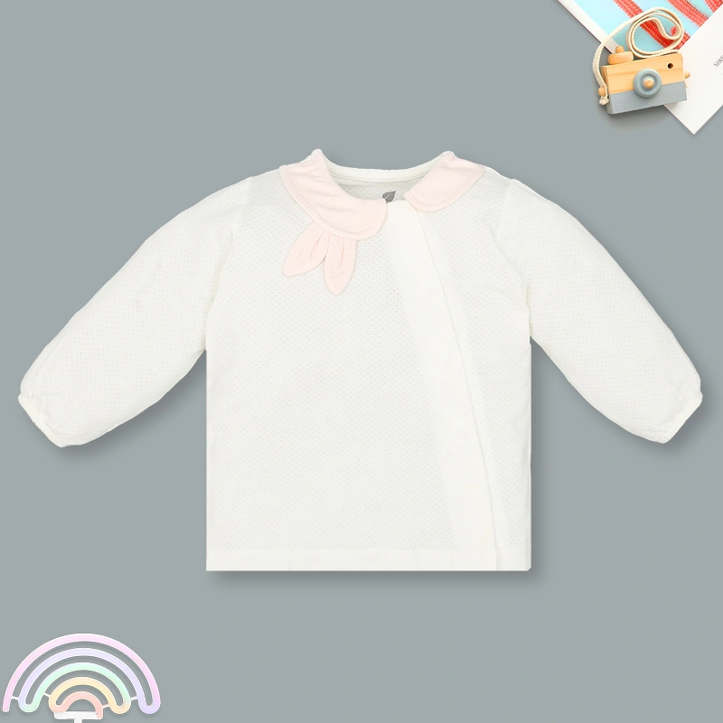 Bộ tay dài cài chéo bé gái Lullaby NH332N màu hồng 15