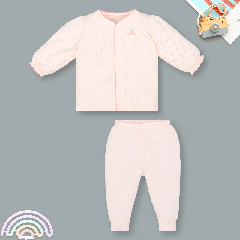 Bộ tay dài cài giữa bé gái Lullaby NH336N màu trắng 14