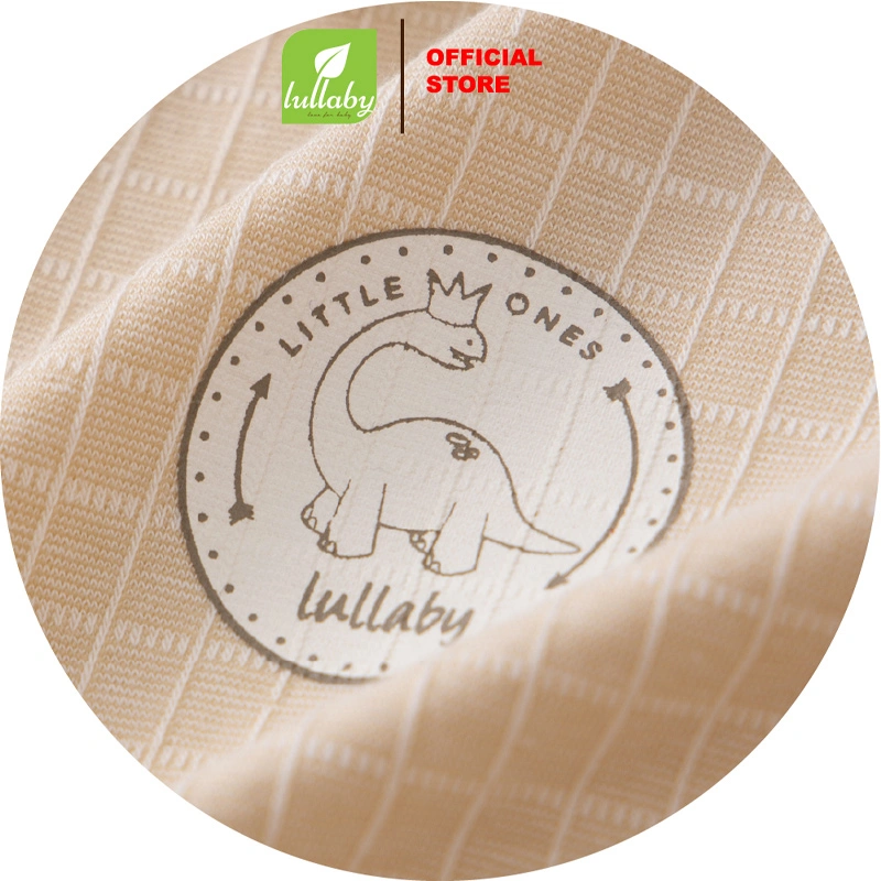 Bộ tay ngắn bé trai Lullaby NH443N kẻ caro màu nâu be 3