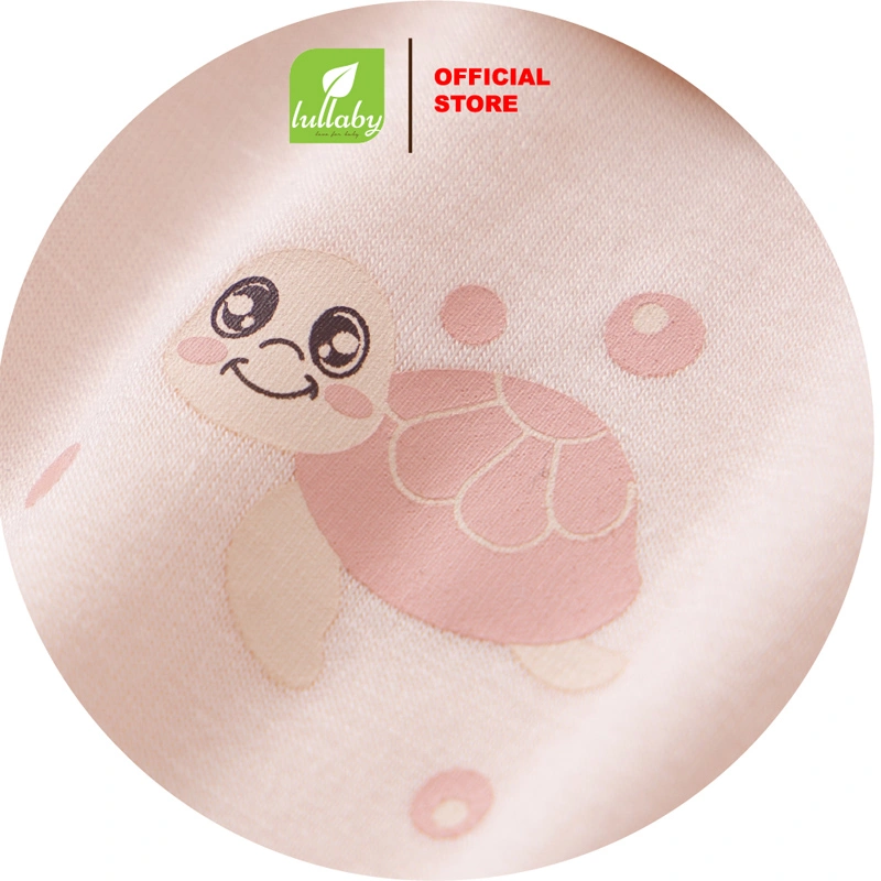 Bodysuit bé gái cổ vuông Lullaby NH446N màu hồng 3