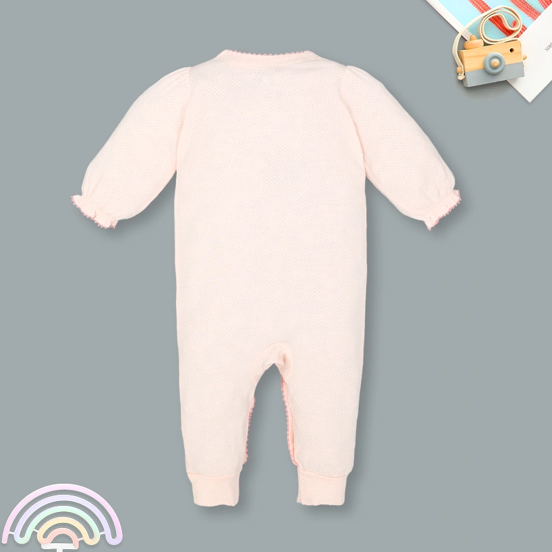 Bodysuit cài giữa bé gái Lullaby NH334N màu hồng 2
