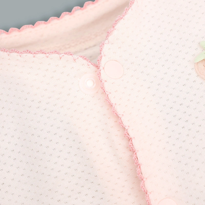 Bodysuit cài giữa bé gái Lullaby NH334N màu hồng 6