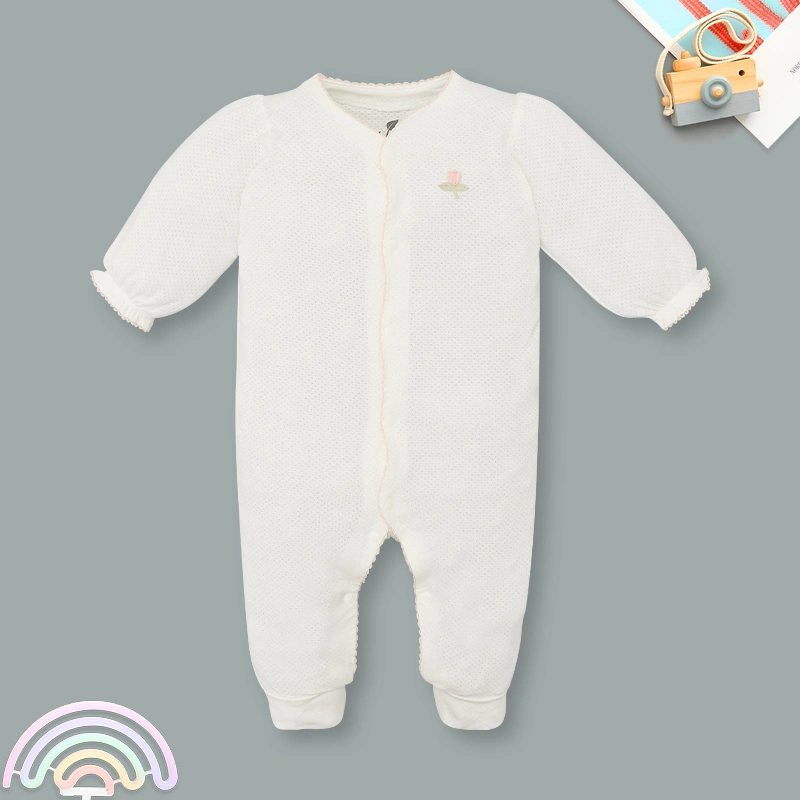 Bodysuit cài giữa bé gái Lullaby NH334N màu hồng 12