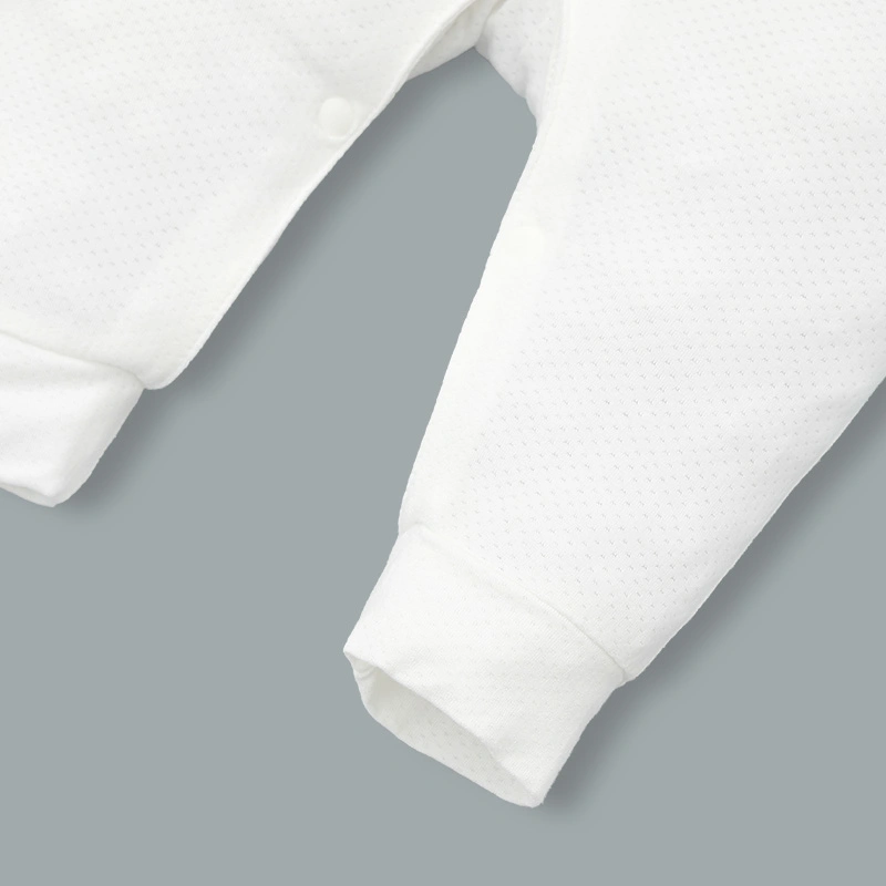 Bodysuit cài giữa bé trai Lullaby NH335N màu trắng 5
