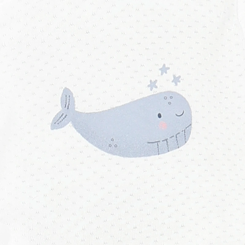 Bodysuit cài giữa bé trai Lullaby NH335N màu trắng 8