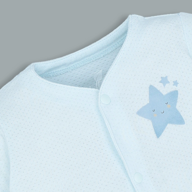 Bodysuit cài giữa bé trai Lullaby NH335N màu trắng 14