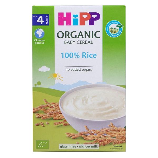 Bột ăn dặm HiPP gạo nhũ nhi hữu cơ