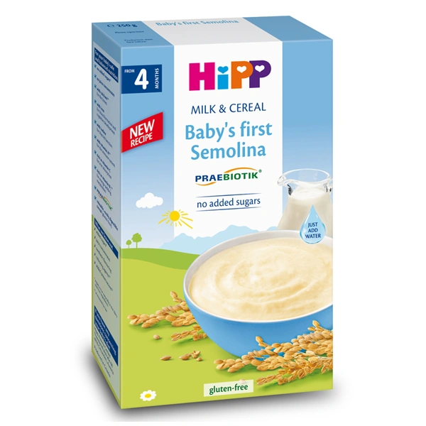 Bột ăn dặm khởi đầu HiPP sữa, ngũ cốc