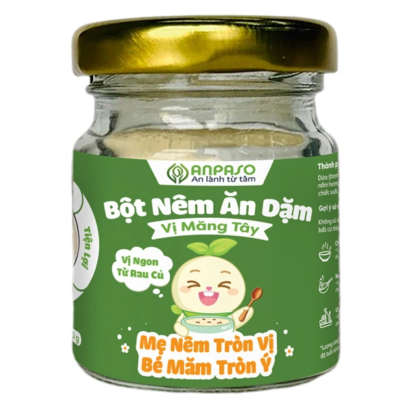 Bột nêm Anpaso cải bó xôi hũ 60g - Giao bao bì ngẫu nhiên 40