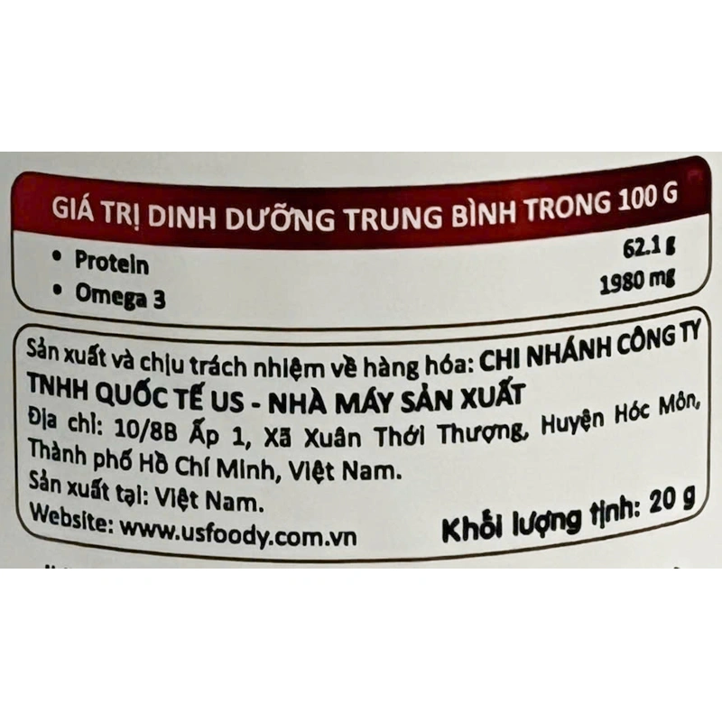 Chà bông tôm USFOODY hũ 10g (từ 7 tháng) - Giao bao bì ngẫu nhiên 11