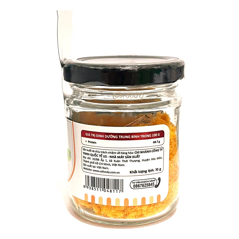 Chà bông tôm USFOODY hũ 10g (từ 7 tháng) - Giao bao bì ngẫu nhiên 3