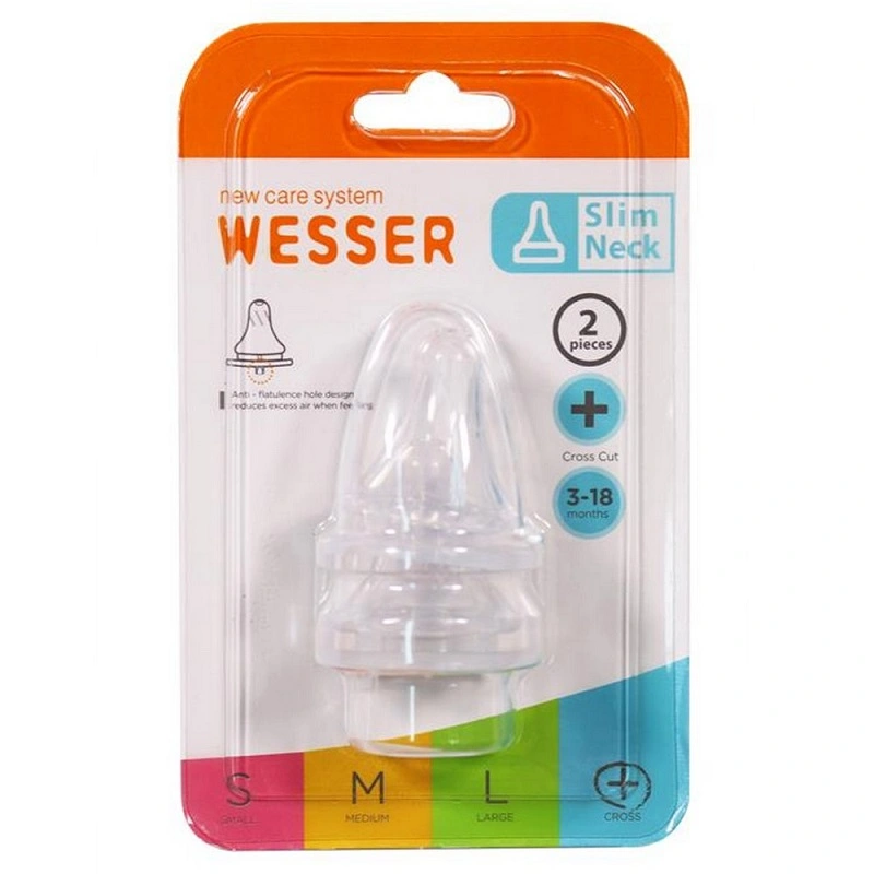 Bộ 2 núm ti Wesser cổ hẹp size S (0 - 3 tháng) 10