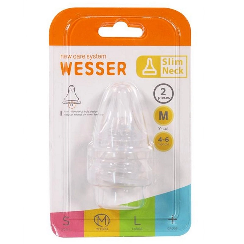 Bộ 2 núm ti Wesser cổ hẹp size S (0 - 3 tháng) 13