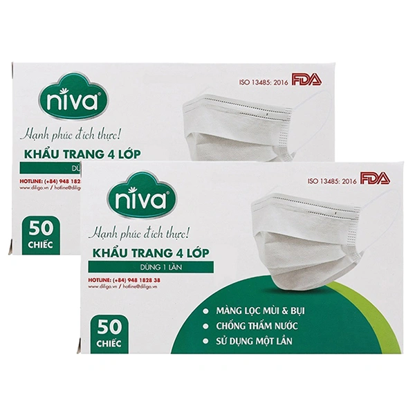 Combo 2 khẩu trang y tế Niva