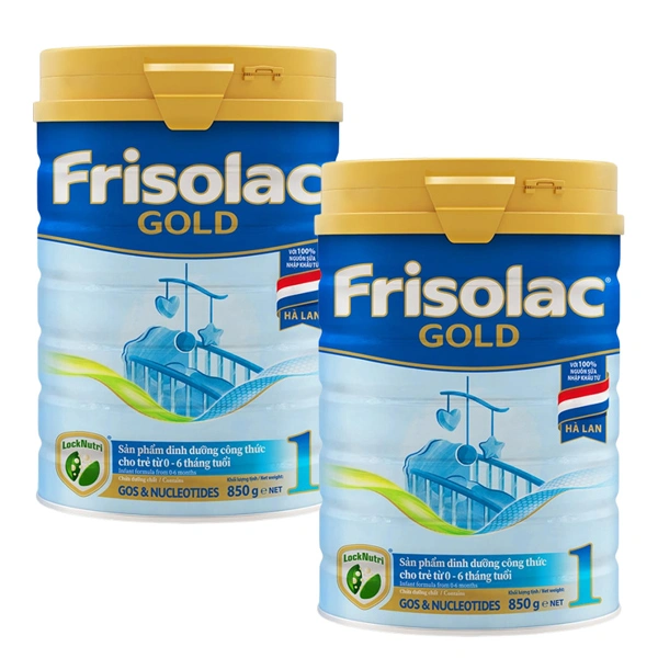 Combo 2 hộp sữa bột Frisolac Gold số 1 hương vani 850g (0 - 6 tháng) 1