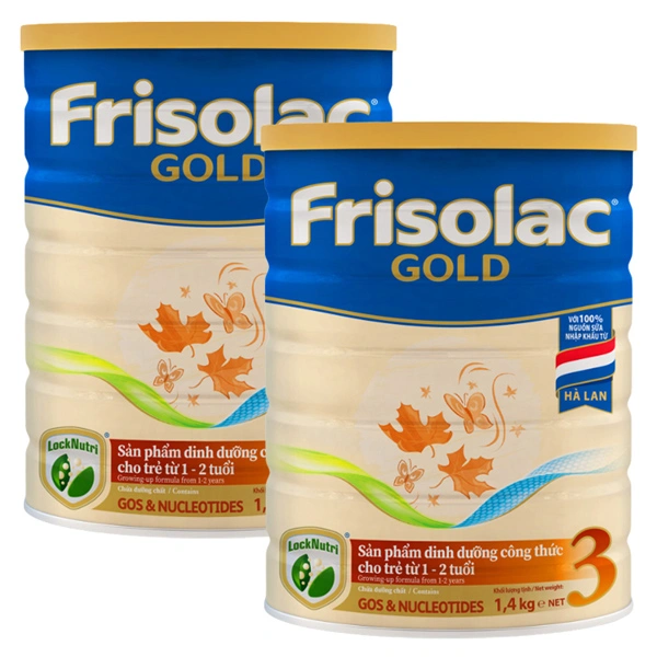Combo 2 hộp sữa bột Frisolac Gold số 3 hương vani 1.4 kg (1 - 2 tuổi) 1