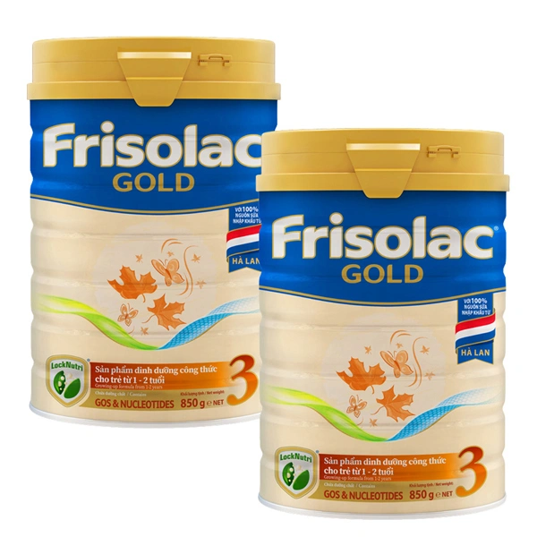 Combo 2 hộp sữa bột Frisolac Gold số 3 hương vani 850g (1 - 2 tuổi) 1