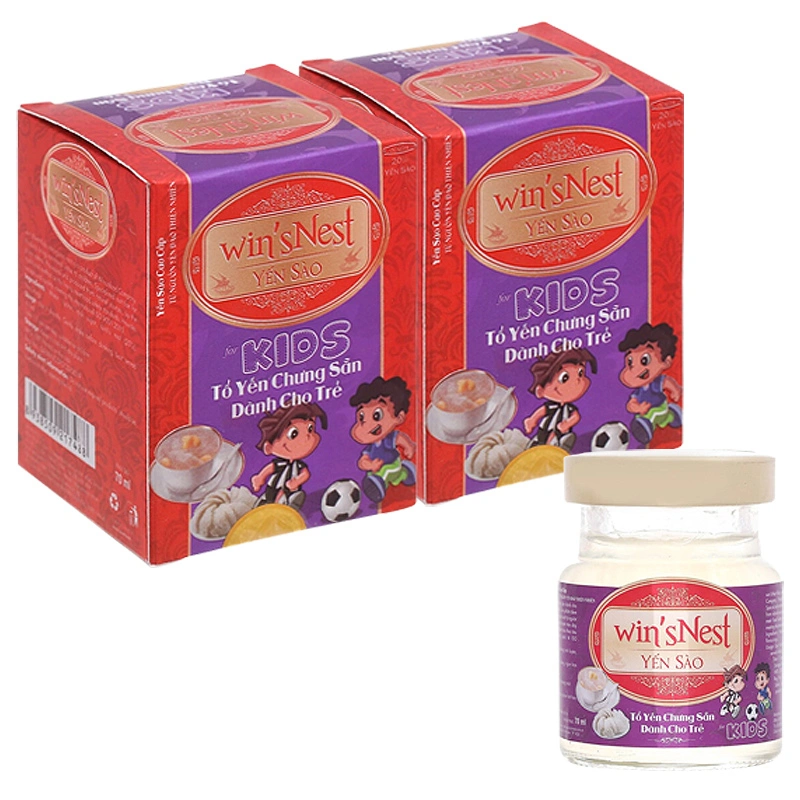 Combo 2 hũ nước yến sào Win'sNest Kids 70 ml