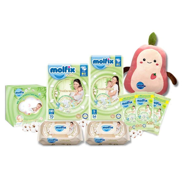 Combo sơ sinh 9 món Molfix 1
