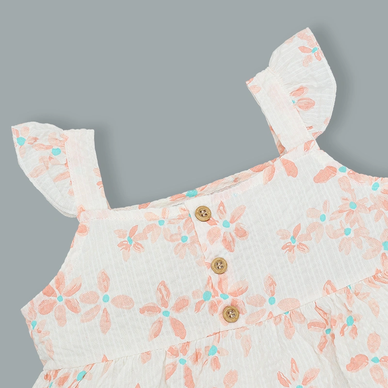 Đầm bé Lullaby NH310N màu trắng - cam 3